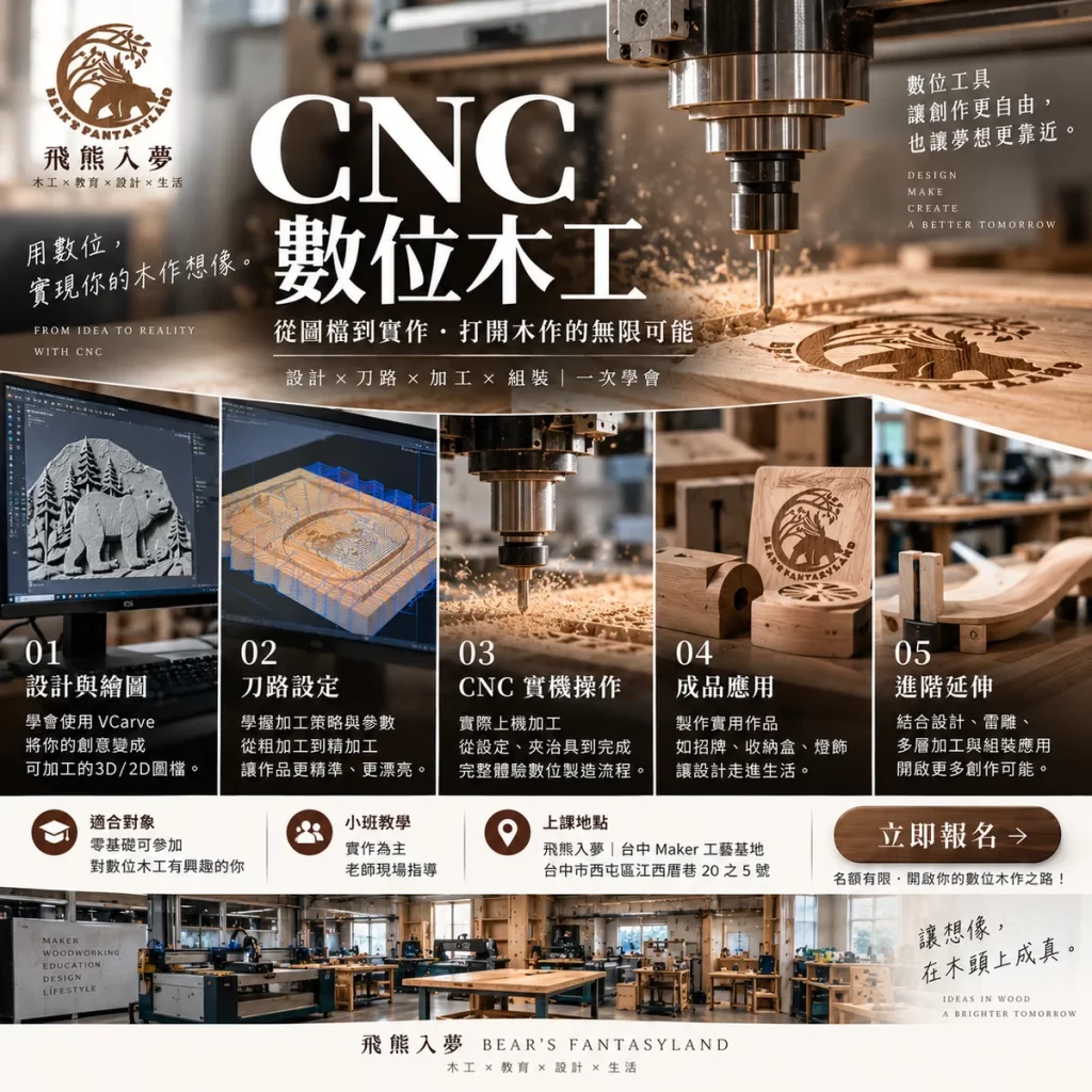 CNC 數位木工課程簡章